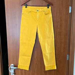 KUT ankle straight leg jeans